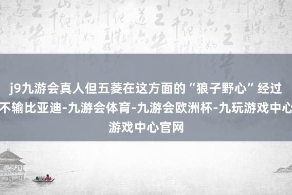 j9九游会真人但五菱在这方面的“狼子野心”经过皆备不输比亚迪-九游会体育-九游会欧洲杯-九玩游戏中心官网